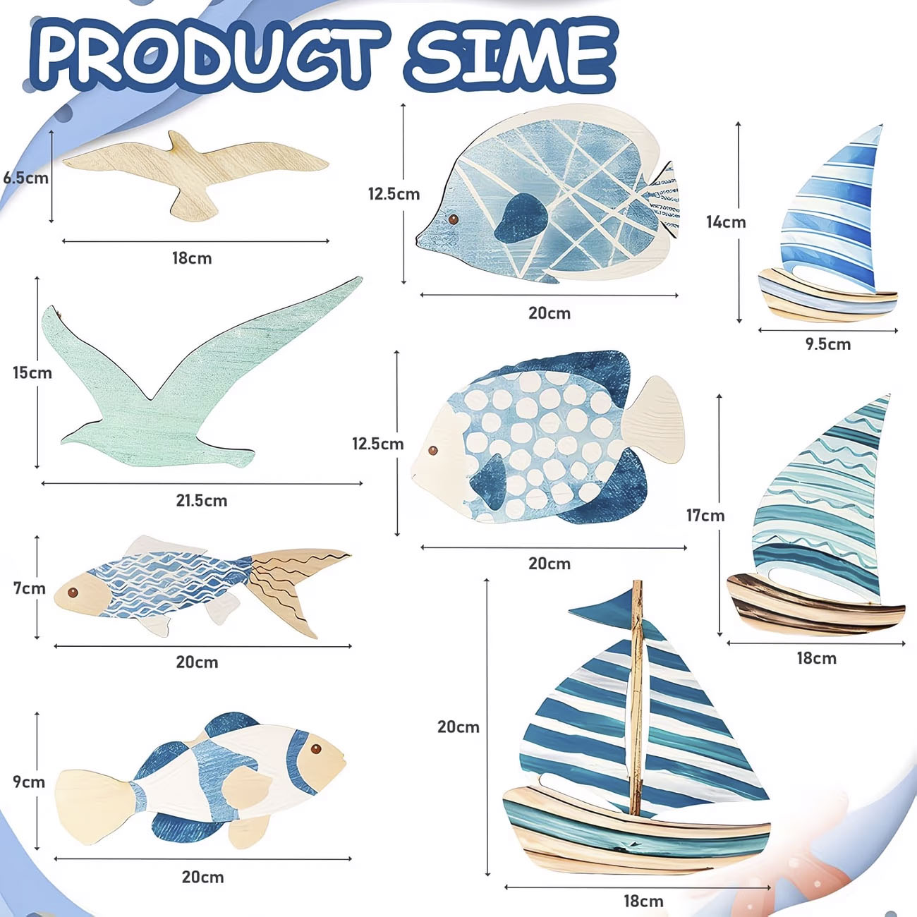 Conjunto de 9 Peças de Decoraç - Home Decor Nautical avaliação e preço