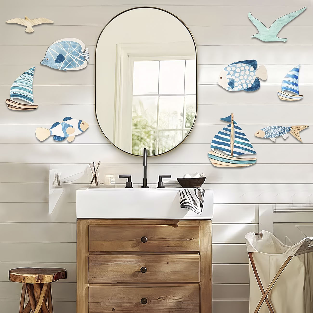 Conjunto de 9 Peças de Decoraç - Home Decor Nautical avaliação e preço
