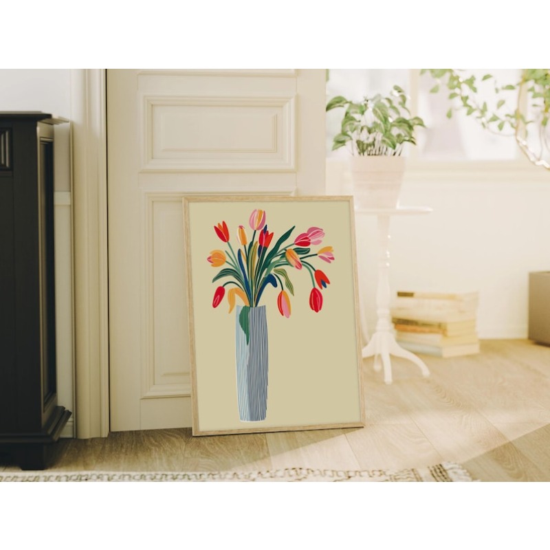 Arte de Parede em Lona com 2 P - Home Decor Vase avaliação e preço