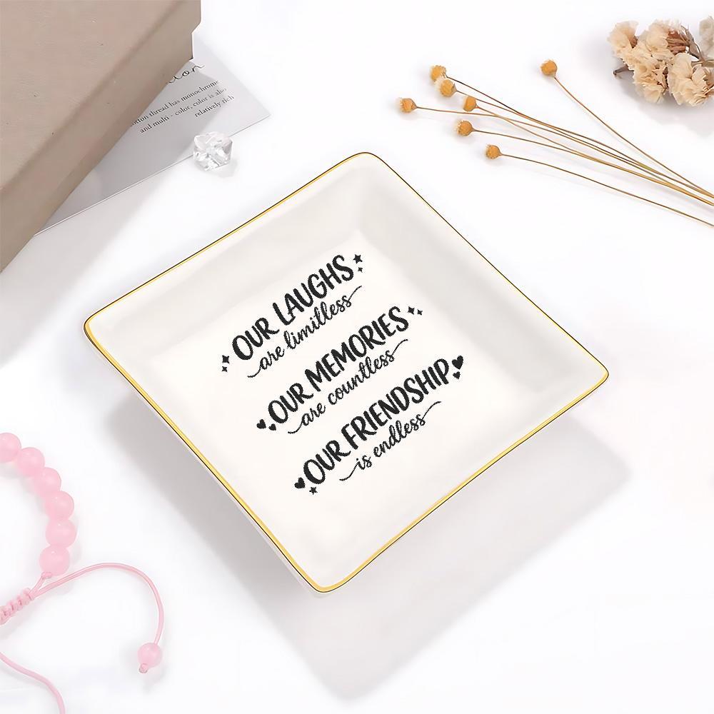 Suporte para Joias com Citação - Ceramic Trinket Dish avaliação e preço