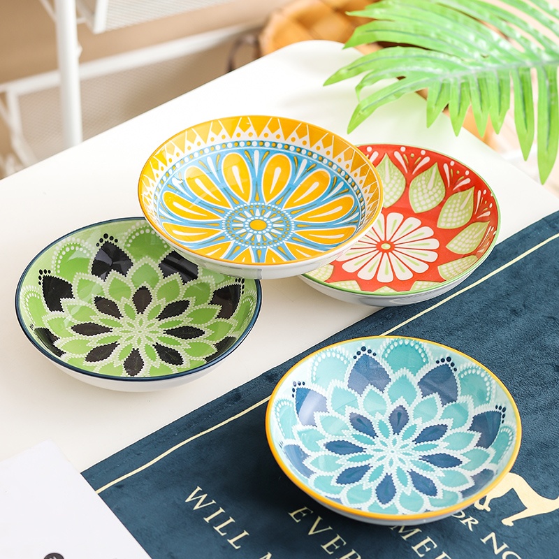 Prato de cerâmica boêmio de 4  - Ceramic Trinket Dish avaliação e preço