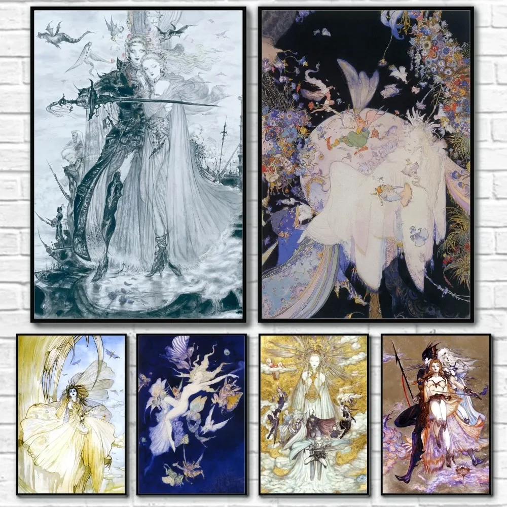 Yoshitaka Amano Final Fantasy  - Home Decor Luxury avaliação e preço