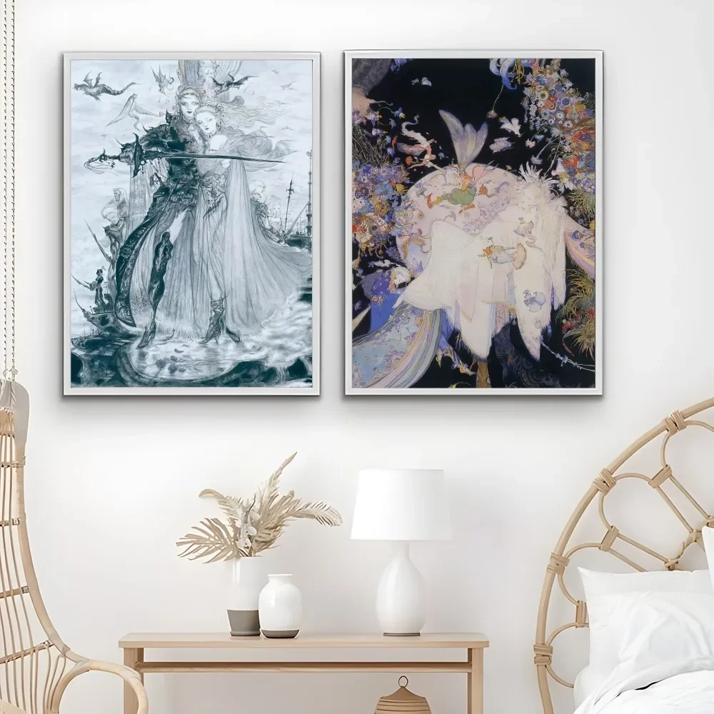 Yoshitaka Amano Final Fantasy  - Home Decor Luxury avaliação e preço